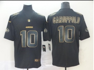 San Francisco 49ers 10 Jimmy Garoppolo Vapor Limited Jersey Black Golden