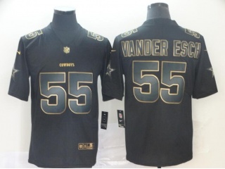 Dallas Cowboys 55 Leighton Vander Esch Vapor Limited Jersey Black Golden