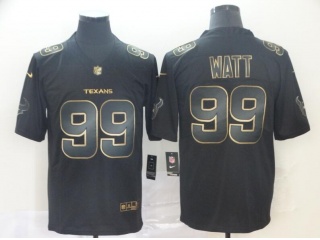 Houston Texans 99 J.J. Watt Black Vapor Limited Jersey Golden