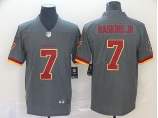 Washington Redskins 7 Dwayne Haskins JR Inverted Vapor Limited Jersey Gray
