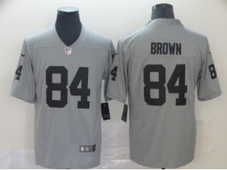 Oakland Raiders 84 Antonio Brown Inverted Vapor Limited Jersey Gray