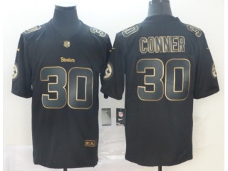 Pittsburgh Steelers #30 James Conner Vapor Limited Jersey Black Golden