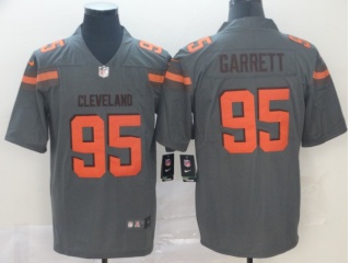 Cleveland Browns #95 Myles Garrett Inverted Legend Limited Jersey Gray
