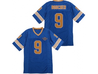 The Waterboy Football Jersey #9 Bobby Boucher Blue