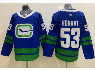 Adidas Vancouver Canucks #53 Bo Horvat 3rd Hockey Jersey Blue