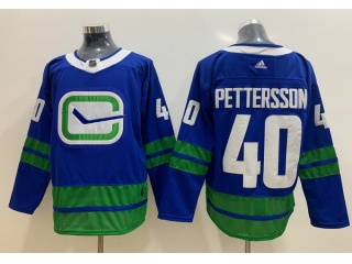Adidas Vancouver Canucks #40 Elias Pettersson 3rd Hockey Jersey Blue