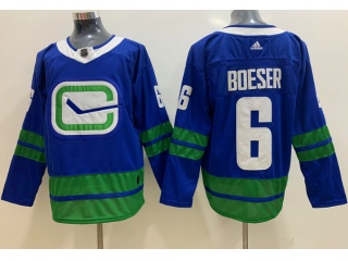 Adidas Vancouver Canucks #6 Brock Boeser 3rd Hockey Jersey Blue