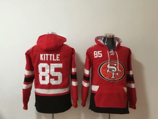 San Francisco 49ers 85 George Kittle Football Hoodie Red