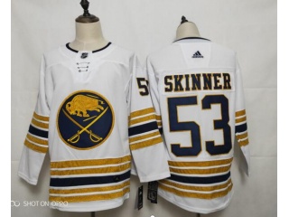 Adidas Buffalo Sabres 53 Jeff Skinner 50th Anniversary Third Jersey White