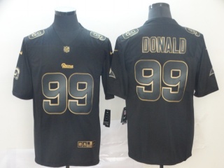 Los Angeles Rams 99 Aaron Donald Vapor Limited Jersey Black/Goldden