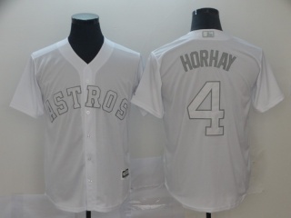 Houston Astros 4 George Springer Horhay 2019 Weekend Day Jersey White