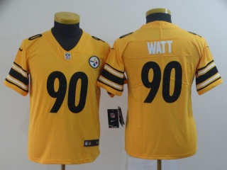 Youth Pittsburgh Steelers 90 T.J. Watt Inverted Legend Limited Jersey Yellow