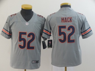 Youth Chicago Bears 52 Khalil Mack Inverted Legend Limited Jersey Gray