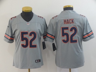 Women Chicago Bears 52 Khalil Mack Inverted Legend Limited Jersey Gray