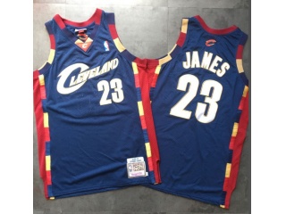 Cleveland Cavaliers #23 LeBron James Throwabck Jersey Blue