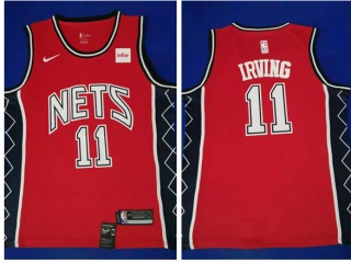 Nike Brooklyn Nets #11 Kyrie Irving Basketball Jersey Red