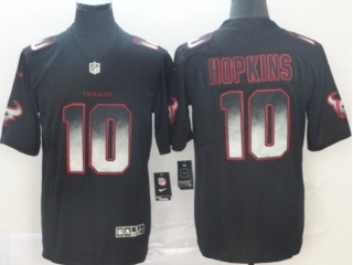 Houston Texans #4 Deshaun Waston Vapor Limited Jersey Black GoldenHouston #10 DeAndre Hopkins Arch Smoke