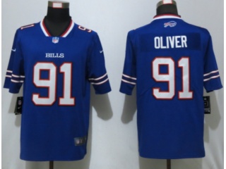 Buffalo Bills #91 Ed Oliver Vapor Untouchable Limited Jersey Blue