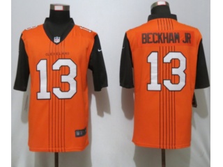 Cleveland Browns #95 Myles Garrett Inverted Legend Limited Jersey GrayCleveland #13 Odell Beckham Jr City Edition Vapor 