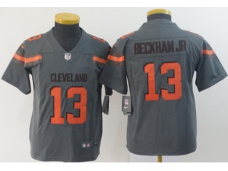 Youth Cleveland Browns #13 Odell Beckham Jr Inverted Legend Limited Jersey Gray