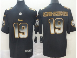 Pittsburgh Steelers #19 JuJu Smith-Schuster Arch Smoke Vapor Limited Jersey Black