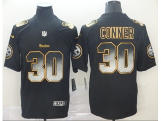 Pittsburgh Steelers #30 James Conner Arch Smoke Vapor Limited Jersey Black