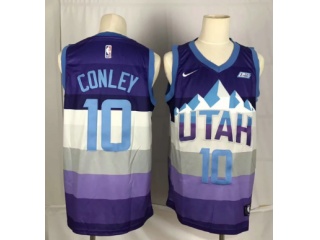 Nike Utah Jazz 10 Mike Conley Classic Basketball Jersey Purple