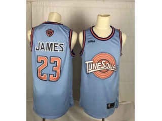Nike Los Angeles Lakers 23 LeBron James Teases Tune Squad Jersey Blue