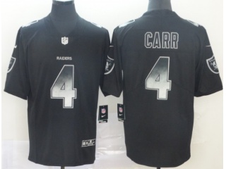 Oakland Raiders #4 Derek Carr Arch Smoke Vapor Limited Jersey Black