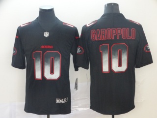 San Francisco 49ers 10 Jimmy Garoppolo Arch Smoke Vapor Limited Jersey Black