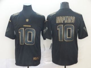 Houston Texans 10 DeAndre Hopkins Vapor Limited Jersey Black Golden