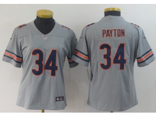 Woman Chicago Bears #34 Walter Payton Inverted Legend Limited Jersey Gray