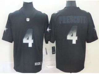 Dallas Cowboys #4 Dak Prescott Arch Smoke Vapor Limited Jersey Black