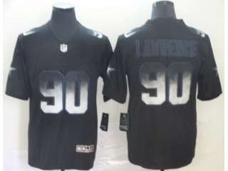 Dallas Cowboys #90 Demarcus Lawrence Arch Smoke Vapor Limited Jersey Black