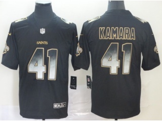 New Orleans Saints #41 Alvin Kamara Arch Smoke Vapor Limited Jersey Black
