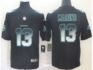 Miami Dolphins #13 Dan Marino Arch Smoke Vapor Limited Jersey Black