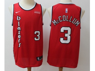 Nike Portland Trail Blazers #3 CJ McCollum Throwabck Jersey Red