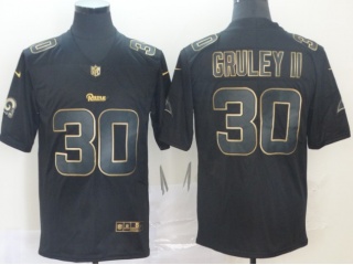 Los Angeles Rams #30 Todd Gurley Vapor Limited Jersey Black Gloden