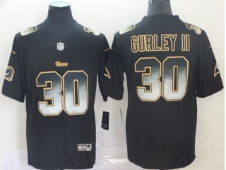 Los Angeles Rams #30 Todd Gurley Arch Smoke Vapor Limited Jersey Black