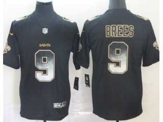 New Orleans Saints #9 Drew Brees Arch Smoke Vapor Limited Jersey Black