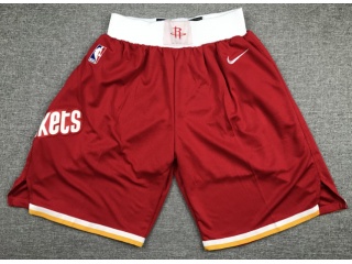 Houston Rockets Throwabck Shorts Red