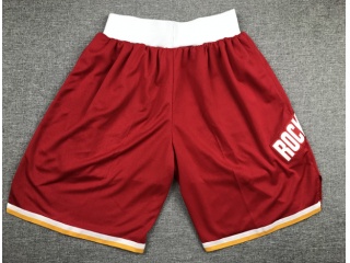 Houston Rockets Throwabck Shorts Red