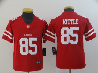 Youth San Francisco 49ers 85 George Kittle Vapor Limited Red