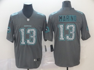 Miami Dolphins 13 Dan Marino Fashion Static Limited Jersey Gray