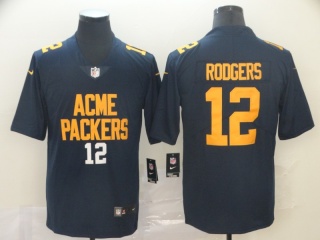 Green Bay Packers 12 Aaron Rodgers City Edition Vapor Limited Jersey Navy Blue