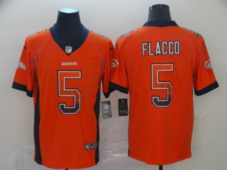 Denver Broncos 5 Joe Flacco Drift Vapor Limited Jersey Orange