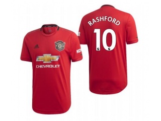 Men Manchester United 10 Marcus Rashford Red 19-20 Home Jersey