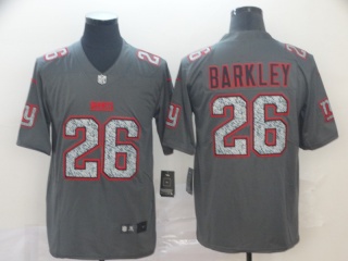 New York Giants 26 Saquon Barkley Fashion Static Limited Jersey Gray
