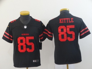 Youth San Francisco 49ers 85 George Kittle Vapor Limited Black