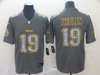 Minnesota Vikings #19 Adam Thielen Fashion Static Limited Jersey Gray